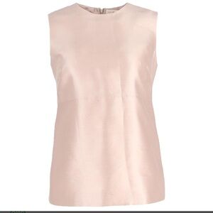 Tory Burch Silk Sleeveless Blouse in Pink Silk Brown